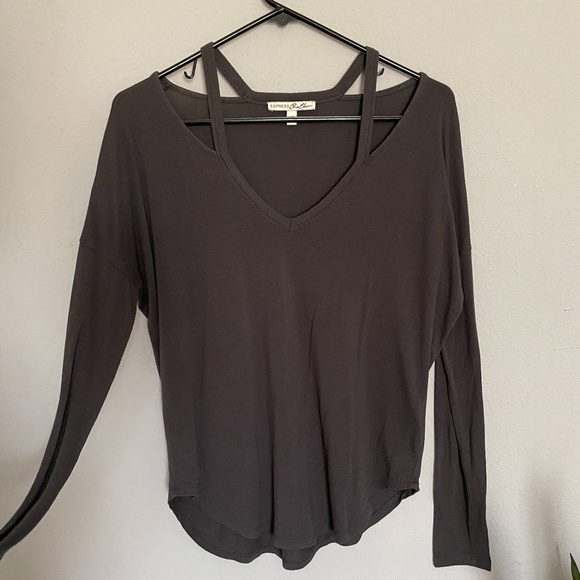 EXPRESS Comfy Cut-Out Long Sleeve Size S - Picture 2 of 5